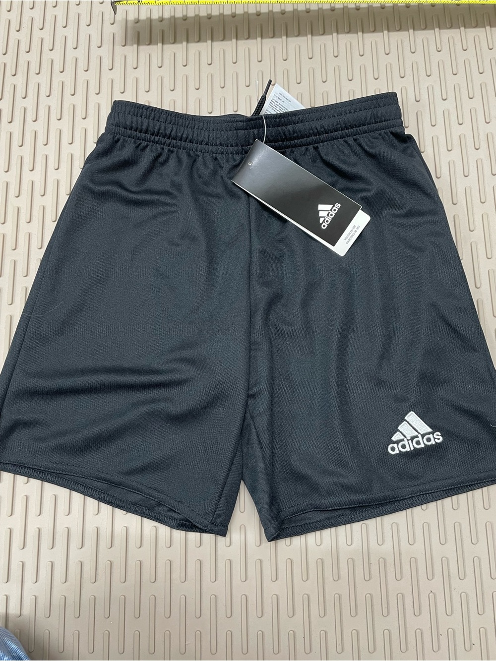 Adidas Athletic Shorts Youth Small Black NEW Climalite Soccer Boys